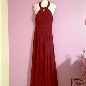 Azazie women’s formal gown halter neck